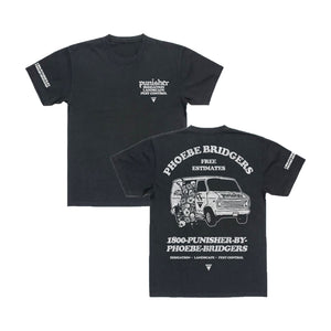 Punisher Faded Black T-Shirt